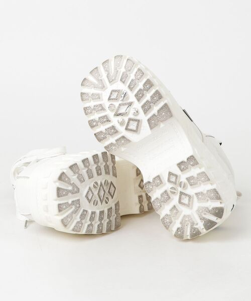 「YOSUKE」 ローカットスニーカー 25.0cm ホワイト レディース_画像3