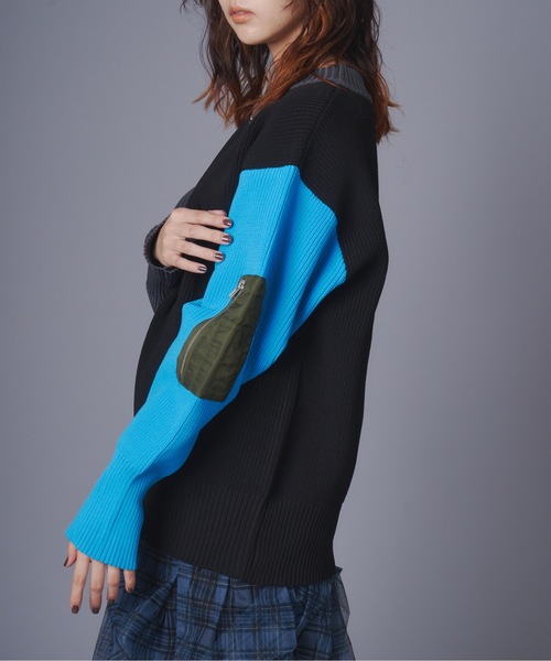 「terrace」 長袖ニット MEDIUM グレー レディース_画像5