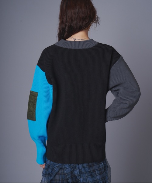 「terrace」 長袖ニット MEDIUM グレー レディース_画像7