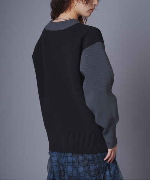 「terrace」 長袖ニット MEDIUM グレー レディース_画像9