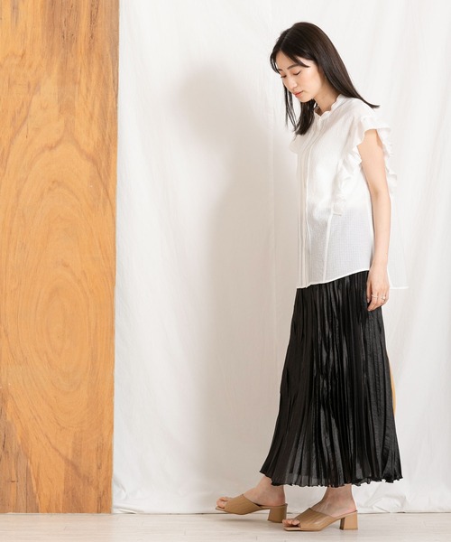 「Gready Brilliant」 半袖ブラウス 38 オフホワイト レディース_画像2