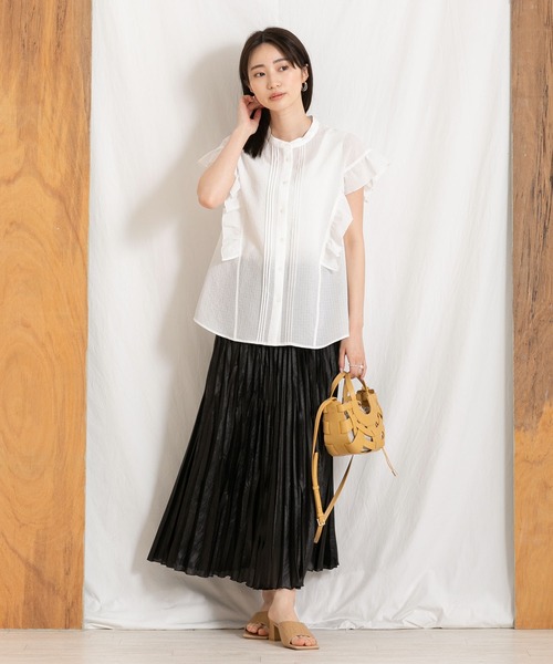 「Gready Brilliant」 半袖ブラウス 38 オフホワイト レディース_画像8