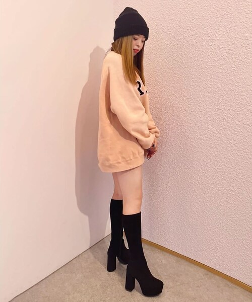 「ESPERANZA」 ロングブーツ LL ブラック レディース_画像8