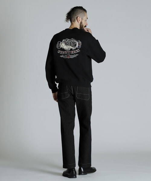 「schott」 スウェットカットソー L チャコールグレー メンズ_画像9