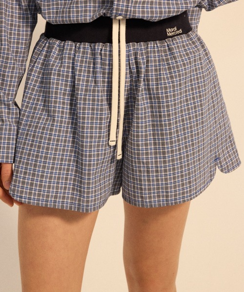 Mardi Mercredi（マルディメクルディ） パンツ COTTON SHORTS CHECK