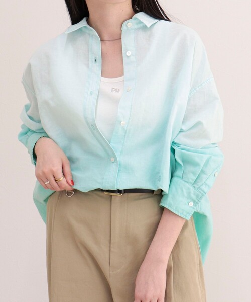 fredy emue（フレディエミュ） ブラウス シャツ グラデーションリネン 