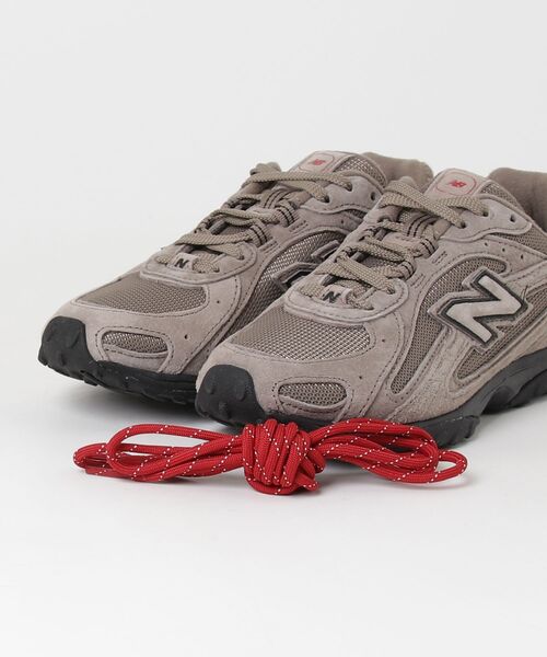 「New Balance」 ローカットスニーカー 25.5cm ブラウン レディースの画像