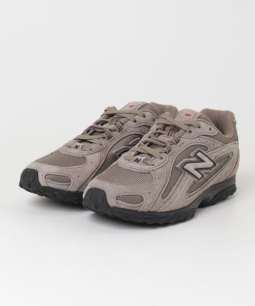 「New Balance」 ローカットスニーカー 25.5cm ブラウン レディースの画像