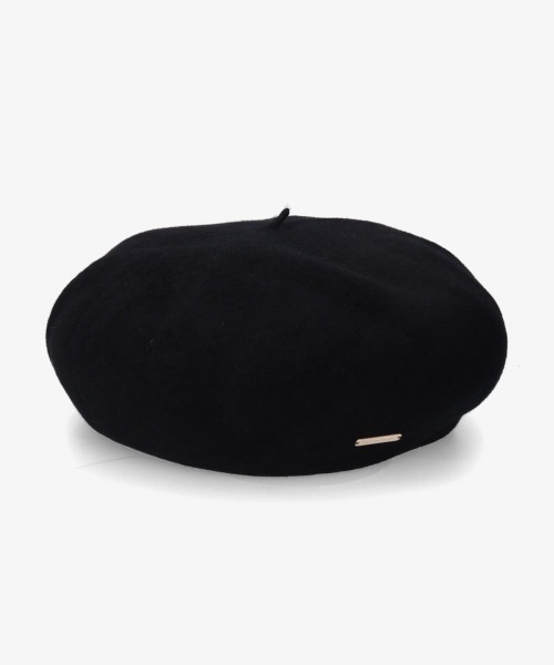 「kaorinomori」 ベレー帽 M/57.5cm ブラック レディース_画像2