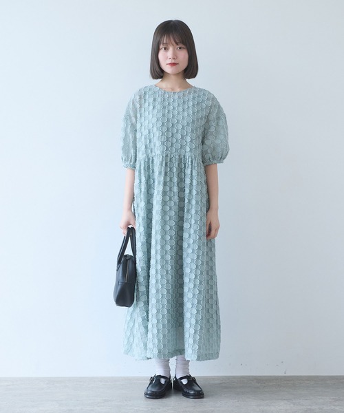 ワンピース ドロップジャカード ワンピースの画像