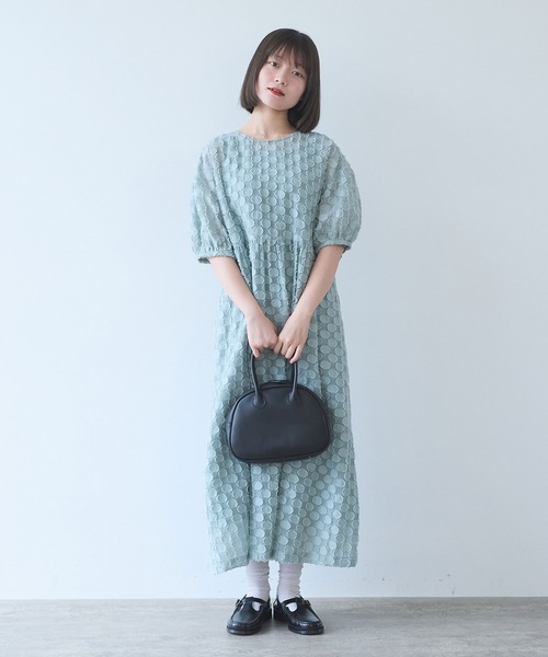 ワンピース ドロップジャカード ワンピースの画像