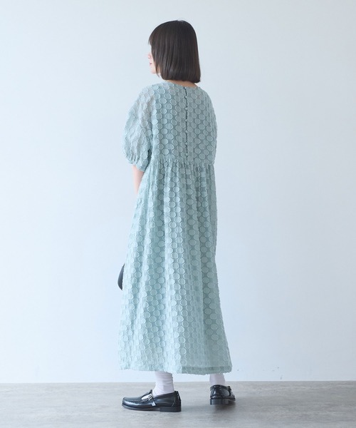 ワンピース ドロップジャカード ワンピースの画像