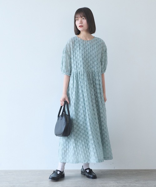ワンピース ドロップジャカード ワンピースの画像