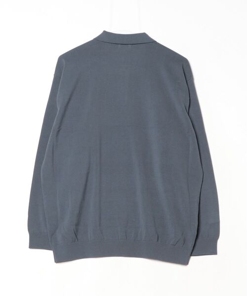 「Steven Alan」 長袖ポロシャツ M ブラック メンズの画像