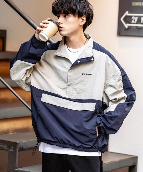 KANGOL（カンゴール） ナイロンブルゾン L グレー メンズ : ZOZOTOWN 