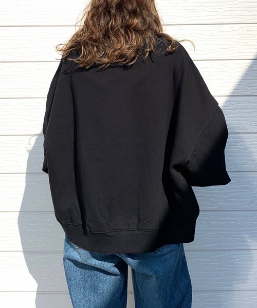 「Q」 スウェットカットソー MEDIUM アイボリー レディース_画像9