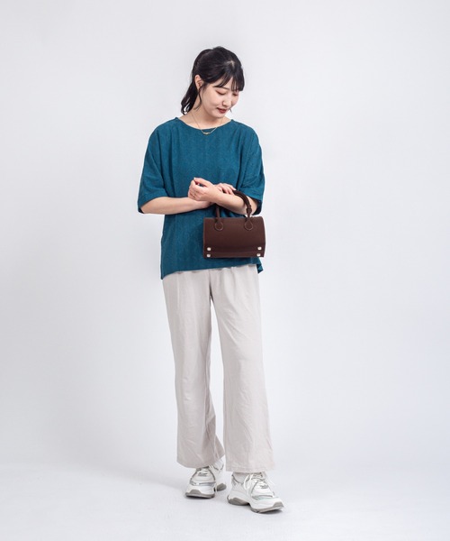 ボストンバッグ 「Maison de Z」スエード本革 2WAY ミニボストンバッグ
