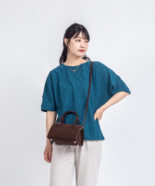 ボストンバッグ 「Maison de Z」スエード本革 2WAY ミニボストンバッグ