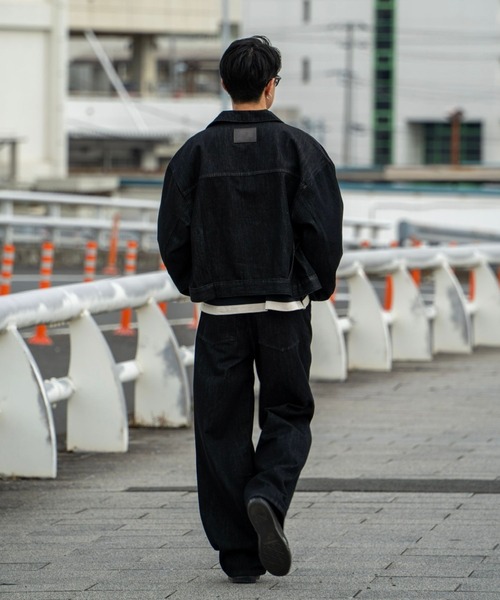「FCTY.」 デニムジャケット MEDIUM ブラック メンズ_画像3