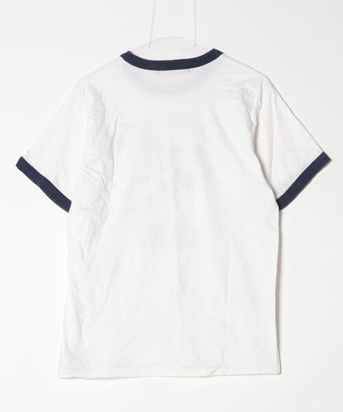 「OVER THE STRIPES」 半袖Tシャツ ONE SIZE ホワイト レディース_画像2