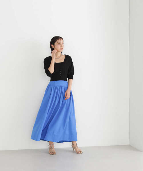 「NATURAL BEAUTY BASIC」 7分袖ニットカーディガン FREE ホワイト レディース_画像10
