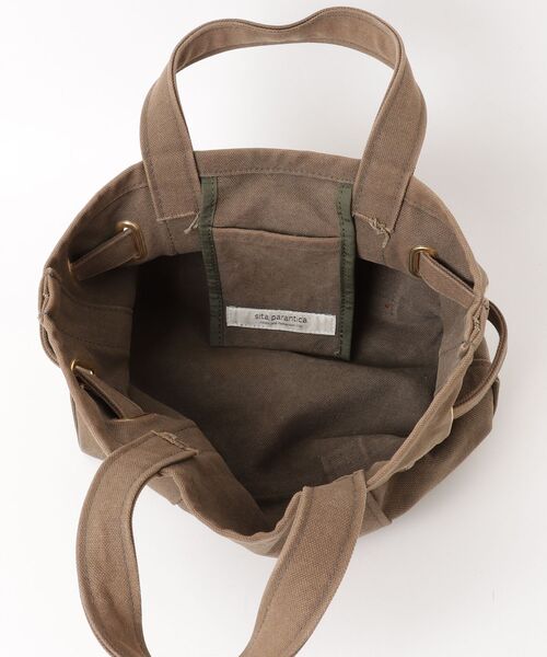 「sita parantica」 Ultrasuede カナグツキミニ ハンドバッグ - ブラウン レディース_画像4