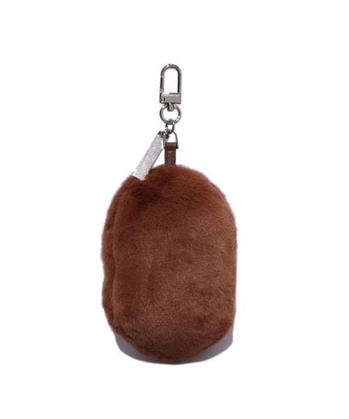 A BATHING APE（アベイシングエイプ） キーホルダー APE HEAD FAUX FUR