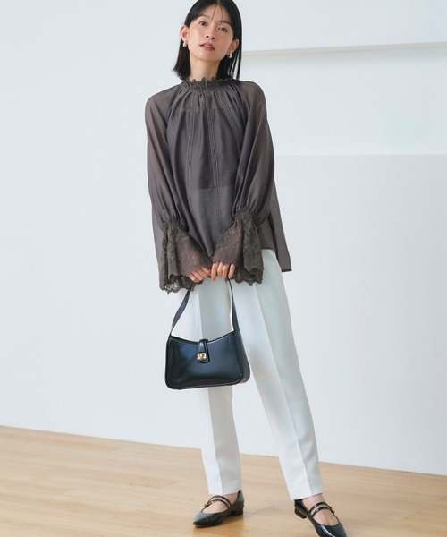 「RUIRUE BOUTIQUE」 長袖ブラウス L チャコール レディース_画像8