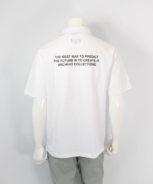 archivio（アルチビオ） ニューエラ ポロシャツ 半袖 「MENS」シアー
