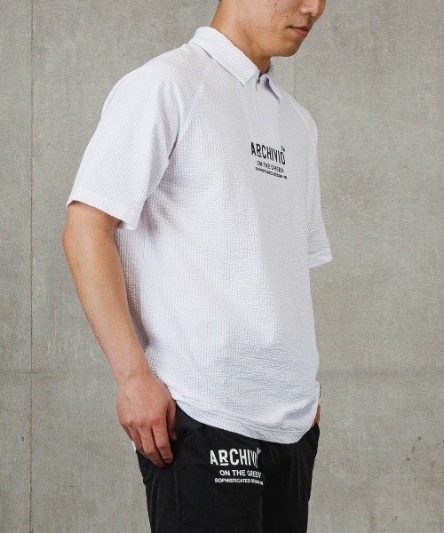 archivio（アルチビオ） ニューエラ ポロシャツ 半袖 「MENS」シアー