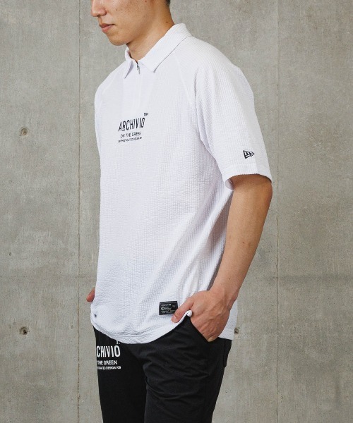 archivio（アルチビオ） ニューエラ ポロシャツ 半袖 「MENS」シアー