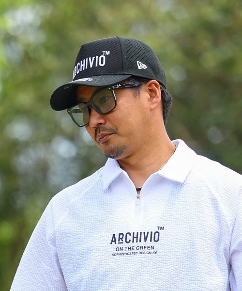 アルチビオ　ニューエラコラボ　ポロシャツ サイズS archivio（アルチビオ） ニューエラ ポロシャツ 半袖 「MENS」シアー