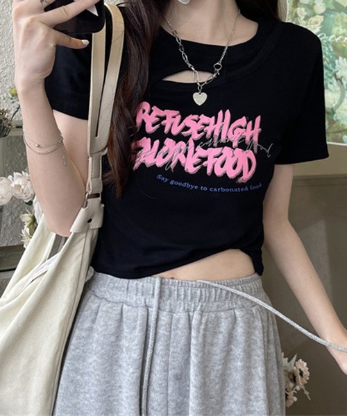 「HALEY PESCA」 半袖カットソー MEDIUM ブラック レディース_画像3