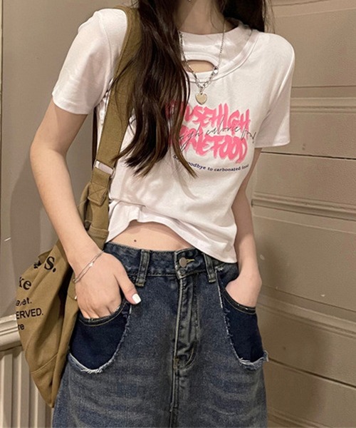 「HALEY PESCA」 半袖カットソー MEDIUM ブラック レディース_画像5