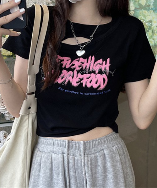 「HALEY PESCA」 半袖カットソー MEDIUM ブラック レディース_画像7