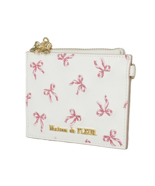 「Maison de FLEUR」 カードケース FREE サックスブルー レディース_画像7