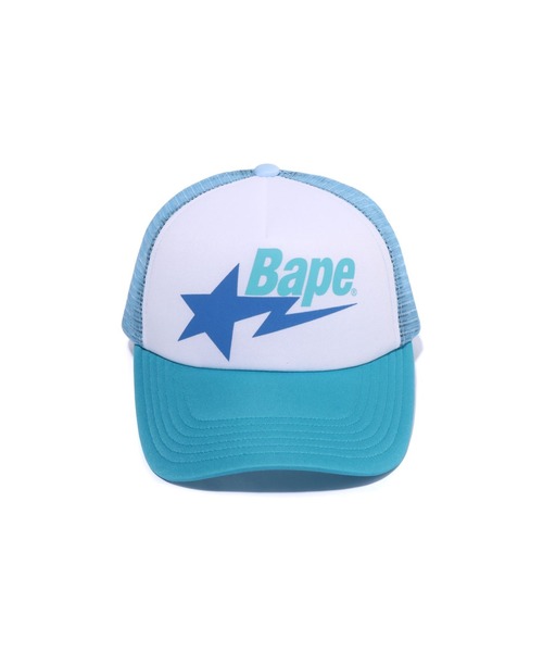 A BATHING APE（アベイシングエイプ） メッシュキャップ FREE レッド