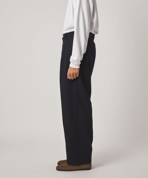 ワイドパンツ スラックス 「Steven Alan」 ブラッシュド フランネル