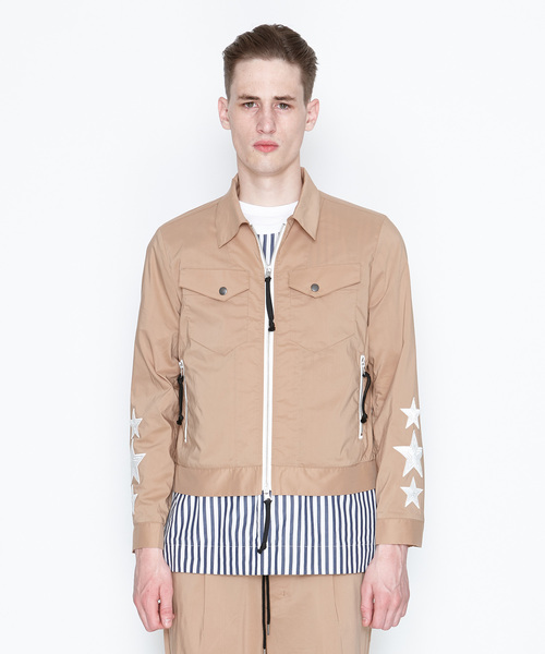 ナンバーナイン スタッズ付ブルゾン サイズ3 NUMBER (N)INE（ナンバーナイン） ブルゾン アウター WORK JACKET