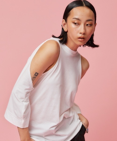 tシャツ THINGS THAT MATTER LAYERED CUT AND SEW TOPS レディース