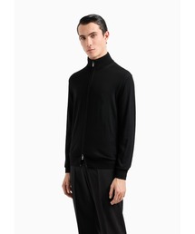 F15 2XL 56 エンポリオアルマーニ ワッフル カーディガン メンズ EMPORIO ARMANI カーディガン 「エンポリオ アルマーニ」ジップ
