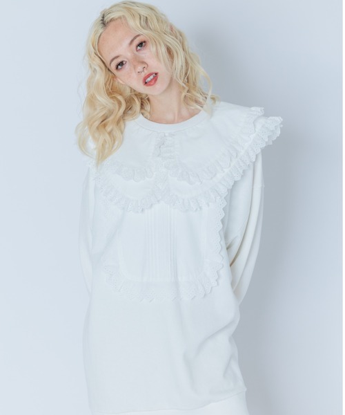 Candy Stripper（キャンディーストリッパー） スウェット FRILL COLLAR