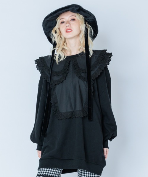 Candy Stripper（キャンディーストリッパー） スウェット FRILL COLLAR