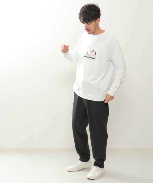 メンズ スウェット ikka トレーナー スウェット フィッシング刺繍トレーナー メンズ