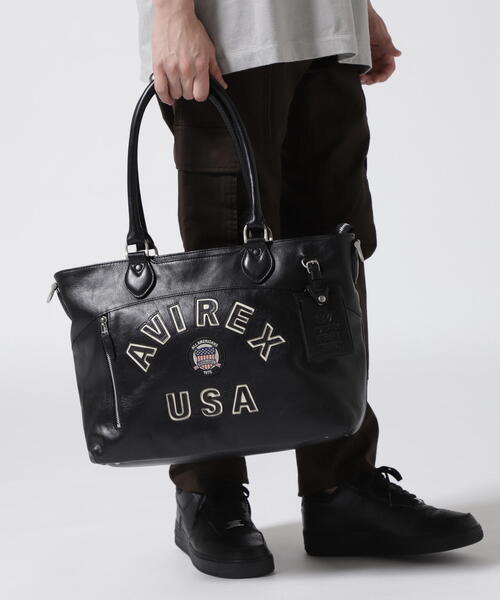 未使用級 アヴィレックス トートバッグ 2way ブルトリミテッドエディション AVIREX トートバッグ VARSITY BULTO LIMITRD EDITION 2WAY TOTE