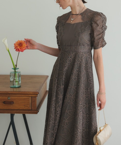 Dolly doll スリーブレススカラップドレス　ミントグリーン Sleeve less scallop dressのドレス|Dorry Doll / LE'RURE