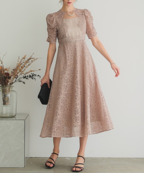 Dorry Doll（ドリードール） ドレス スカラップデザインフレアドレス