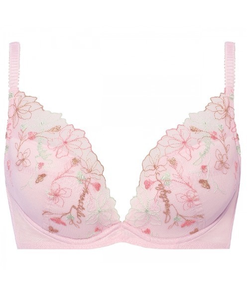 AMOSTYLE ブラジャー ショーツセット 「軽やかな花柄がデイリー