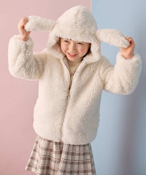 ANY（エニィ） ブルゾン アウター アニマル耳 フェイクファー ブルゾン