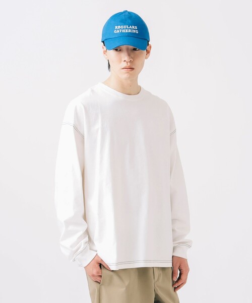 BEAMS HEART（ビームス ハート） tシャツ 配色 ステッチ コンビ ロング